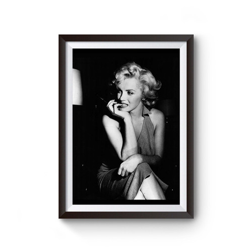 Marilyn Monroe Biting Nails Poster