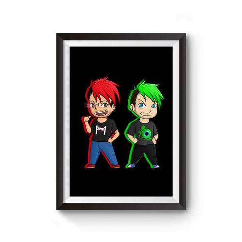 Markiplier Jacksepticeye Inspired Poster