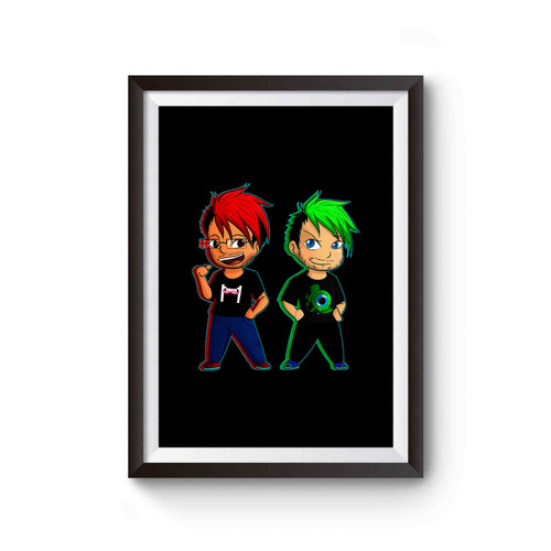 Markiplier Jacksepticeye Youtuberi Poster
