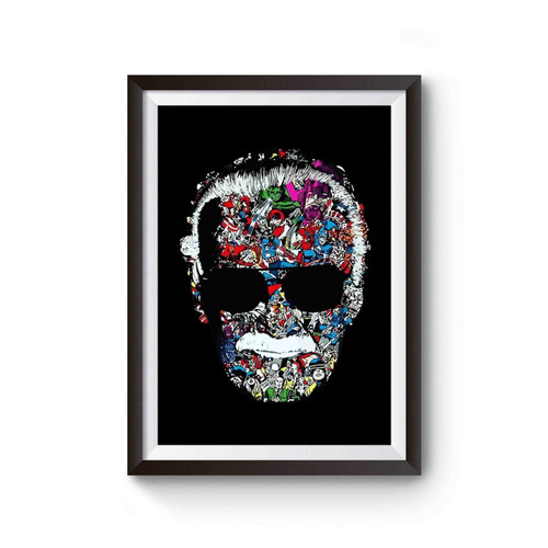 Marvel Head Stan Lee Superhero Poster