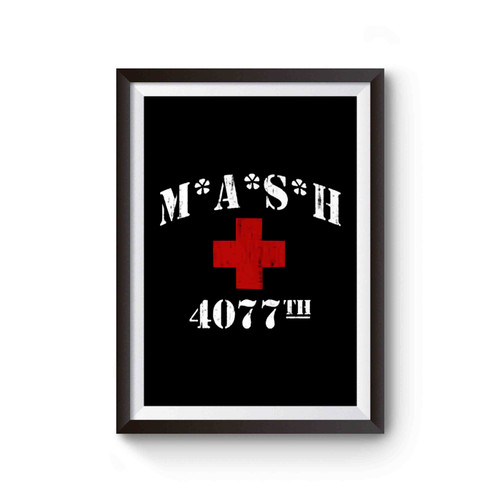 Mash 4077th Tv Division Vintage Style Distressed Poster