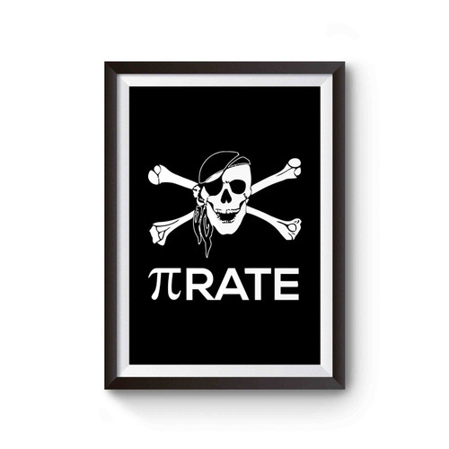 Math Pirate Pi Rate Funny Poster