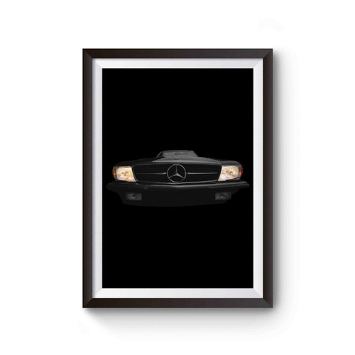 Mercedes Benz Sl R107 500 Headlights Glow Poster