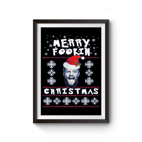 Merry Fookin Christmas Conor Mcgregor Poster