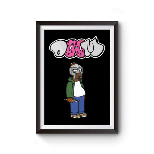 Mf Doom Donuts Cartoon Poster