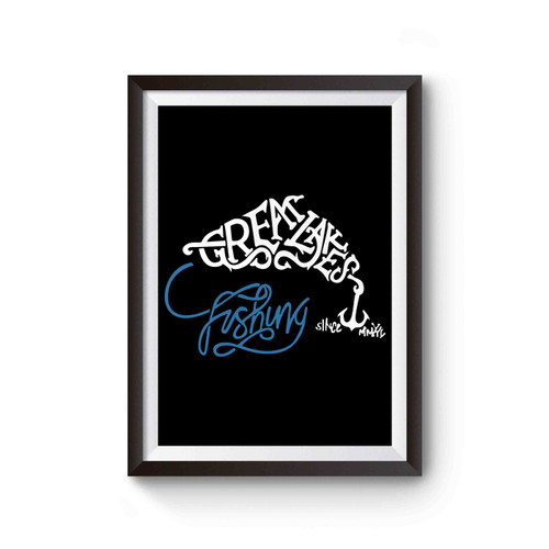 Michigan Fishing Tee 2 Poster