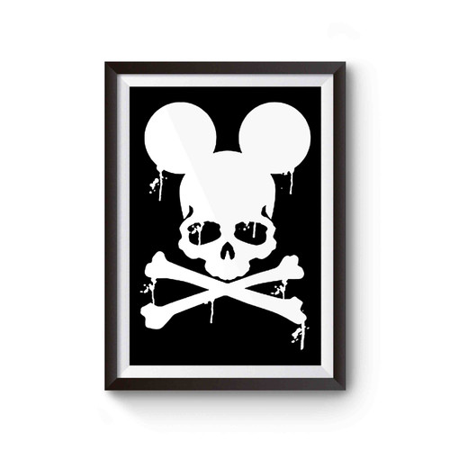 Mickey Mouse Skull And Cross Bones Poster