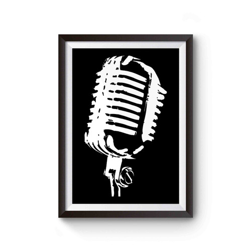 Microphone Scribble Music Band Singer Voice Poster
