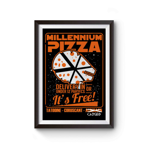 Millenium Pizza Star Wars Poster