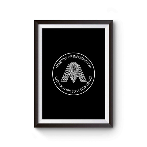 Ministry Of Information Suspicion Breeds Confidence 80's Sci Fi Poster