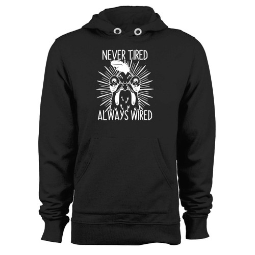 Was created with comfort in mind, this never tired always wired chicken rooster hoodie lighter weight is perfect for any activity. Teams and groups love this hoodie for its affordable price and variety of colors.