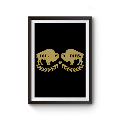 Mr Mrs Buffalo Bison Poster