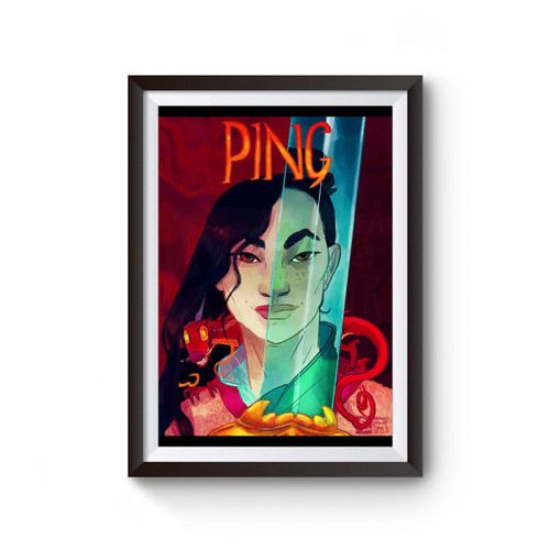 Mulan Face Illustration Poster