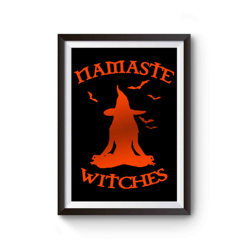 Namaste Witches Funny Yoga Halloween Poster