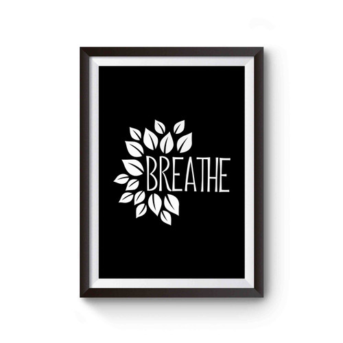 Namaste Yoga Lotus Flower Breathe Poster