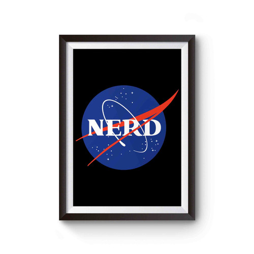 Nasa Space Nerd Parody Logo Poster