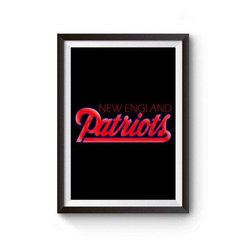 New England Patriots Logos Art Poster