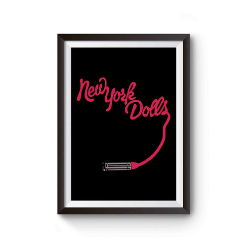 New York Dolls Lipstick Logo Poster