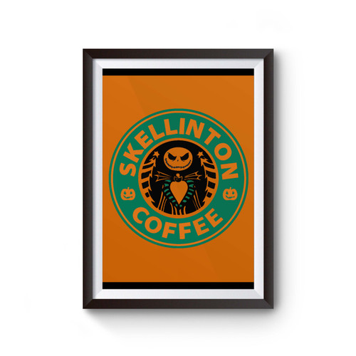 Nightmare Before Christmas Skellington Coffee Poster