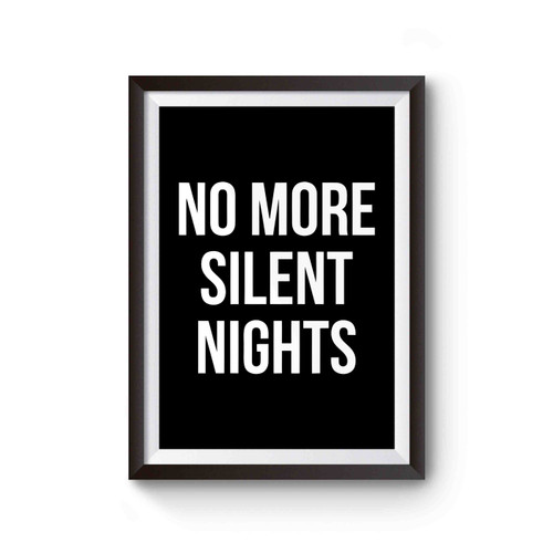 No More Silent Night Preggo Pregnancy Reveal Pregnancy Announcement Baby Bump Preggers Poster