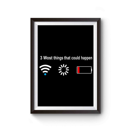 No Wifi No Battery Loading Poster