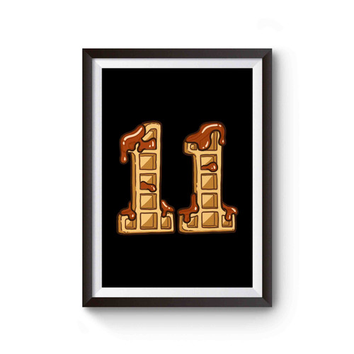 Number 11 Waffles Eleven Stranger Things Poster
