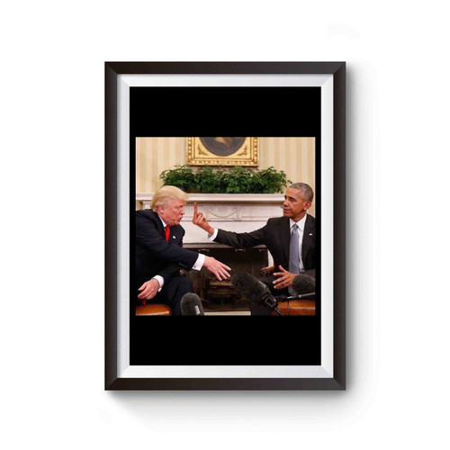 Obama And Trump Meeting Poster