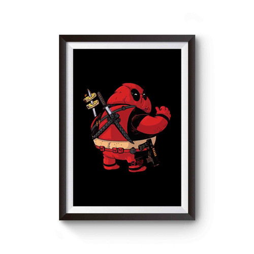 Obesidade Deadpool Cartoon Poster