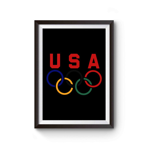 Olympic Rings Usa Logo Poster