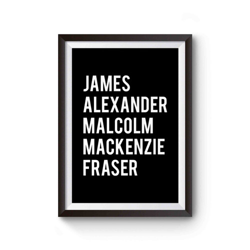 Outlander Jamie Fraser Sassenach Claire Fraser Poster