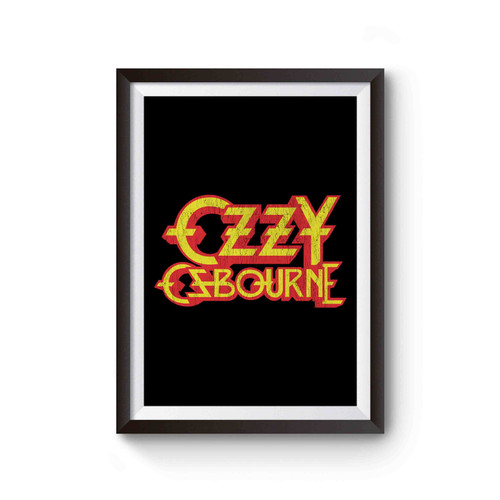 Ozzy Osbourne Logo Metal Band Inspired Poster