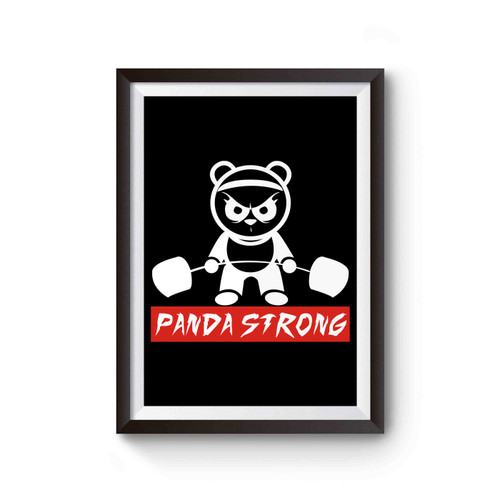 Panda Strong Funny Poster