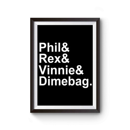 Pantera Names Dimebag Darrell Poster