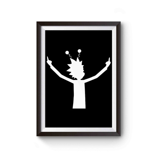 Peace Among Worlds Middle Fingers Rick And Morty Poster