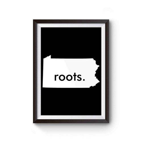 Pennsylvania Pa Roots State Map Profile Poster