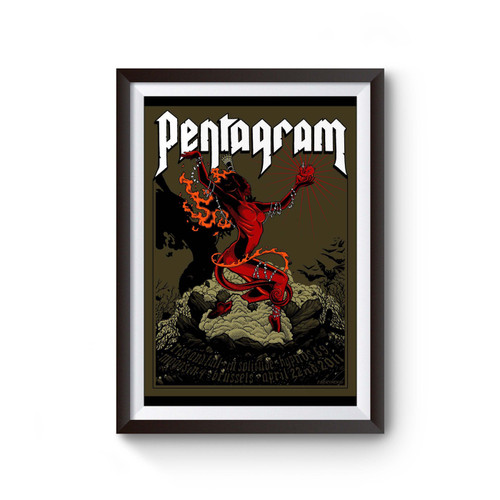 Pentagram Band Red Devil Poster