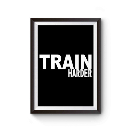 Personal Trainer Train Harder Gym Poster