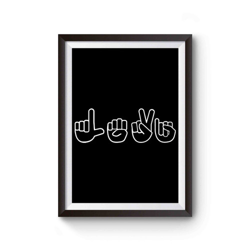 Personalized Sign Language Asl Poster