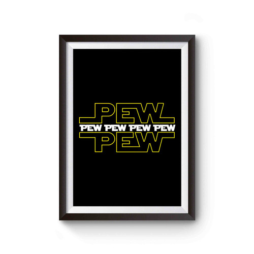 Pew Pew Pew Pew Star Wars Lando Calrissian Bespin Joke Inspired Poster