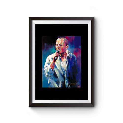 Phil Collins Art Face Poster