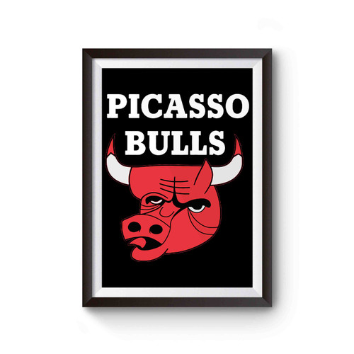 Picasso Bulls Funny Poster