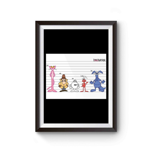 Pink Panther Height Comparison Chart Poster