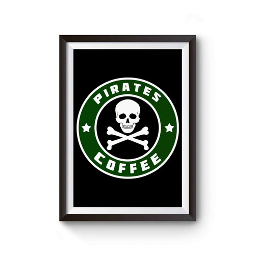 Pirates Skull Starbucks Poster