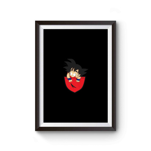 Pocket Goku Printed Dragon Ball Z Anime Graphic Poster