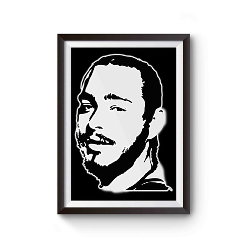 Post Malone Stoney Post Funny Hip Hop Rap Face Inspired Poster
