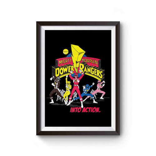Power Rangers Morph Into Action Mighty Morphin Poster