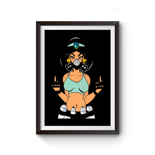 Princess Jasmine Swear Middle Finger Poster