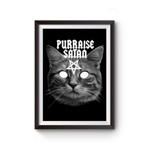 Purraise Satan Satanic Cat 1 Poster