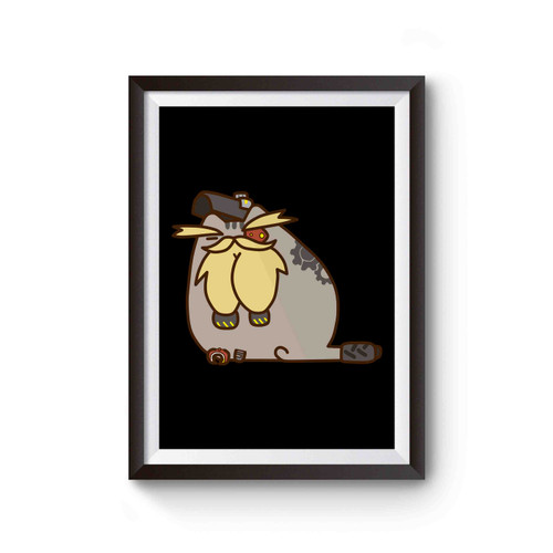 Pusheen Torbjorn Overwatch Parody Poster