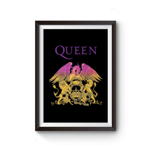 Queen Gradient Crest Official Rock Band Merch Poster